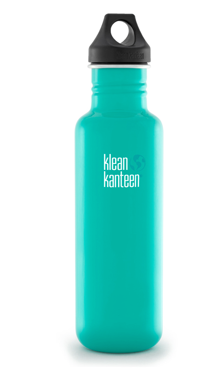 Klean Kanteen Stainless Steel Bottle - 800ml/27oz (Loop Cap)